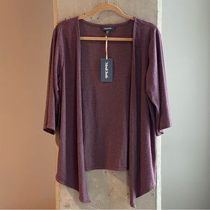 NWT ModCloth Purple Open Front Sweater